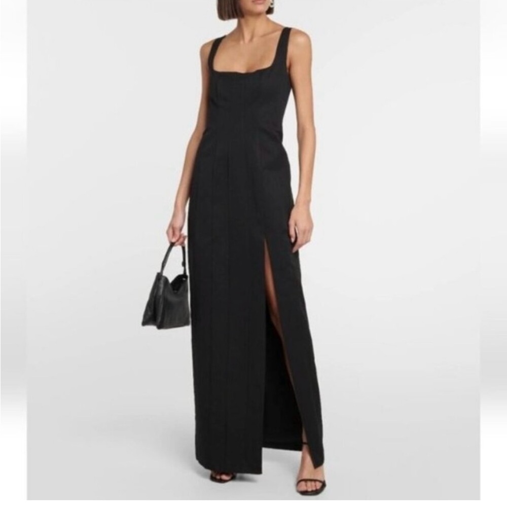 STAUD Portrait Black Maxi Dress